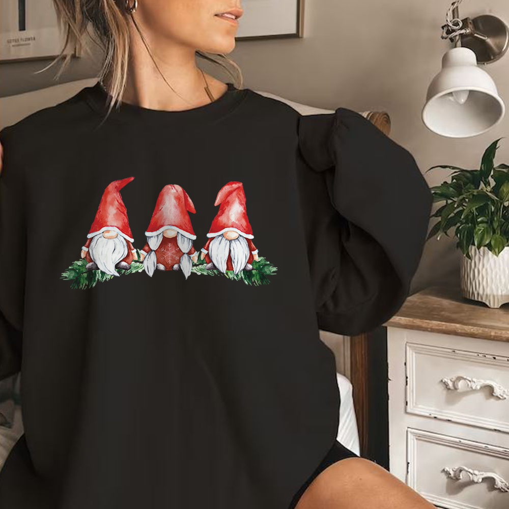 Christmas Gnome Sweatshirt, Love Christmas Gnome Sweatshirt, Christmas Elf Shirt, Vintage Gnome Shirt, Cute Christmas Shirt, Unisex Graphic.