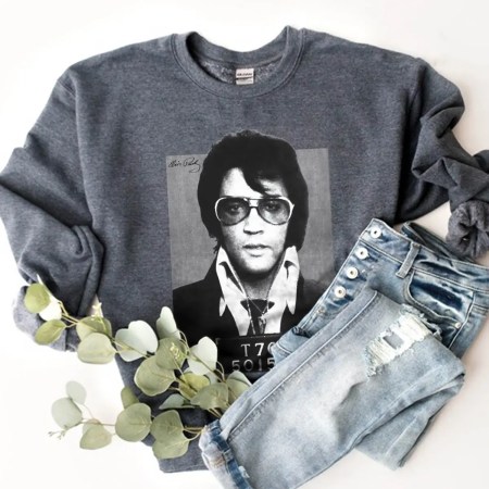 Elvis Presley Mugshot 1970 Sweatshirt, Elvis Presley Fan Unisex Sweatshirt, Elvis Army Sweatshirt, Elvis Presley Vintage Shirt, Elvis Presley Graphic Tee, Elvis Best ever Shirt, High Quality Printed Sweatshirt, Elvis Is Dead Sweatshirt, Elvis Presley Singer Sweater, Elvis Presley Funny Mugshot Movie Sweatshirt