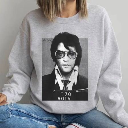 Elvis Presley Mugshot 1970 Sweatshirt, Elvis Presley Fan Unisex Sweatshirt, Elvis Army Sweatshirt, Elvis Presley Vintage Shirt, Elvis Presley Graphic Tee, Elvis Best ever Shirt, High Quality Printed Sweatshirt, Elvis Is Dead Sweatshirt, Elvis Presley Singer Sweater, Elvis Presley Funny Mugshot Movie Sweatshirt
