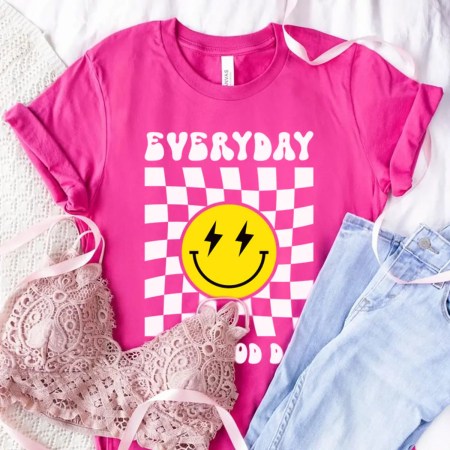 Everyday Is A Good Day T Shirt Berry Everyday Is A Good Day T Shirt, Preppy Smiley Face T Shirt, Pink Smile, Cute Smile T Shirt, Happy Face Shirt, Smile Graphic Tee, Smile Tee, Cute Preppy Shirt, Girls Preppy Shirts, Smiley Face Shirt, Smile Shirt, Trendy Smiley Face Shirt, Preppy Clothes Smiley Face, Pink Smiley Face Shirt, Keep Smiling Shirt, Be Happy Shirt.