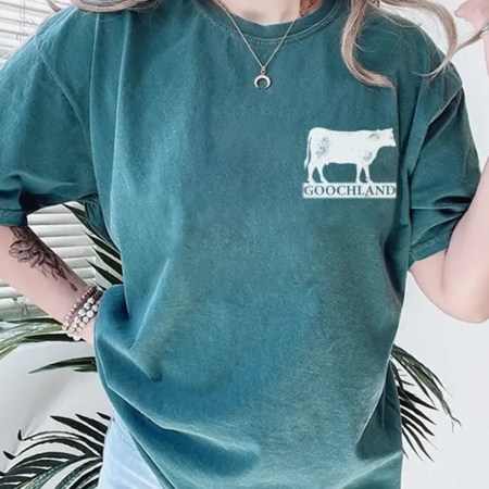 Goochland Cow Comfort Color Shirt Blue Spruce Goochland Cow Comfort Color Shirt, Oliver Anthony T Shirt, Goochland Shirt, Cow Tee, Goochland Cow Comfort Colors T Shirt, Goochland Graphic Tee, Country Music T Shirt, Virginia T Shirt, Rich Men North Of Richmond T Shirt, Unisex Graphic Tee.