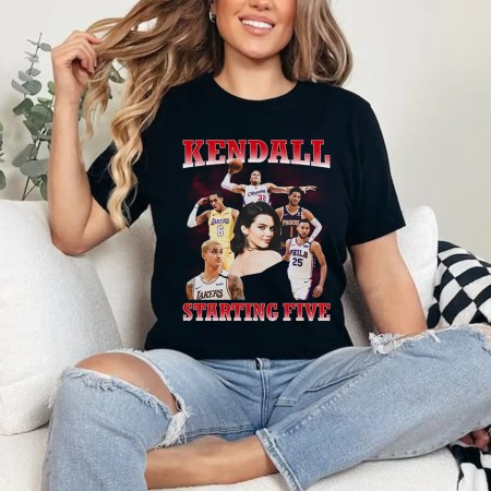 Kendall Starting Five Shirt, Kim Kardashian Kendall Shirt, Kendall Jenner NBA Ex Boyfriends Shirt, Kendall Jenner Funny Graphic Tee, Kardashian Merch, Kardashian Show Shirt, Kendall Jenner With Boyfriends Shirt, Kyle Kuzma Shirt, Ben Simmons Shirt, Jordan Clarkson Shirt, Blake Griffin Shirt, Devin Booker Shirt.