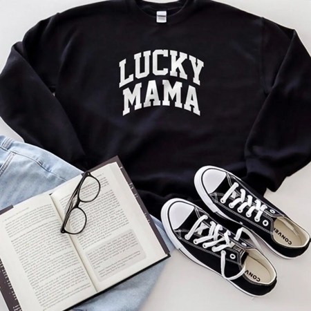 Lucky Mama Sweatshirt, St Patricks Day T Shirt, Best Mama Graphic Tee, One Lucky Mama T Shirt, Mother T Shirt, High Quality Printed T Shirt, I'm Lucky T Shirt, St Patricks Celebration T Shirt, Irish Shirt, Mama Shirt, Gift For Mam T Shirt, St Partricks Unisex Jersey Short Sleeve Tee, Women Tee, Printed Tee.