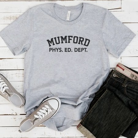 Mumford Phys Ed Dept T Shirt, EDDIE MURPHY Shirt, Inspired By Beverly Hills Cop 1984, Beverly Hills Cop Film Shirt. Mikey, police officer Axel Foley's friend, Custom T Shirt, Vintage T Shirt, Famous T Shirt, Unisex T Shirt, Film T Shirt, superstar T Shirt, American T Shirt, Fans T Shirt.