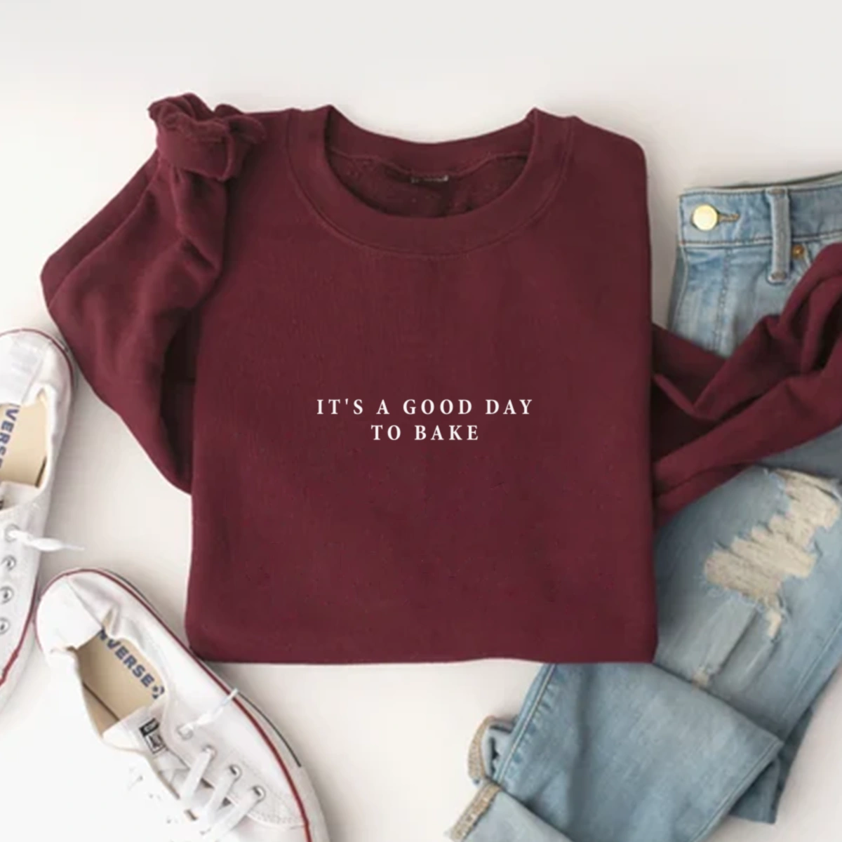 It's A Good Day To Bake Sweatshirt, Baking Sweatshirt, baker Sweatshirt, Christmas Gingerbread Bakery Sweatshirt, Cookie Baker Sweatshirt, Baking Lover Gift Sweatshirt, Trendy Christmas Sweater, Holiday Sweatshirt, Cozy Sweatshirt, Comfy Sweatshirt, Gift For Mom, Gift For Friend.