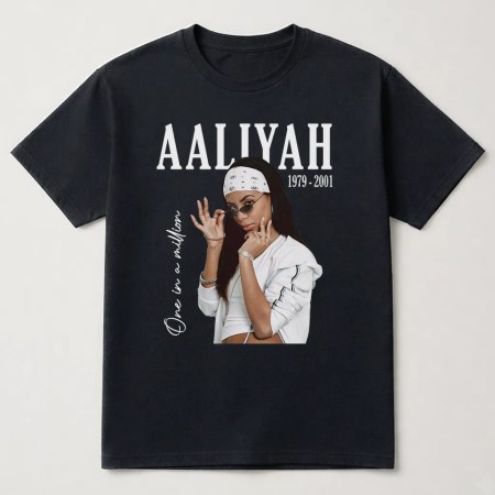 Aaliyah Shirt, Aaliyah One In A Million T Shirt, Aaliyah graphic tee Black