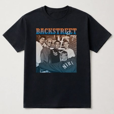Backstreet Boys Vintage T Shirt, Backstreet Boys The Essential Shirt Black