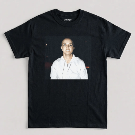 Black Bald Britney Spears T Shirt, Britney Spears Shaved Head Shirt, Britney Spears Punk's Not Dead T Shirt