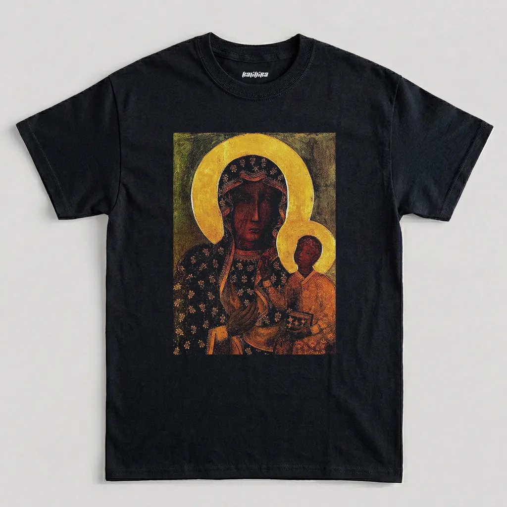 Black Christian Black Madonna Faith Vintage Graphic T-Shirt