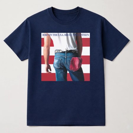 Born In The USA T Shirt, Bruce Springsteen Born in The USA T Shirt Navy