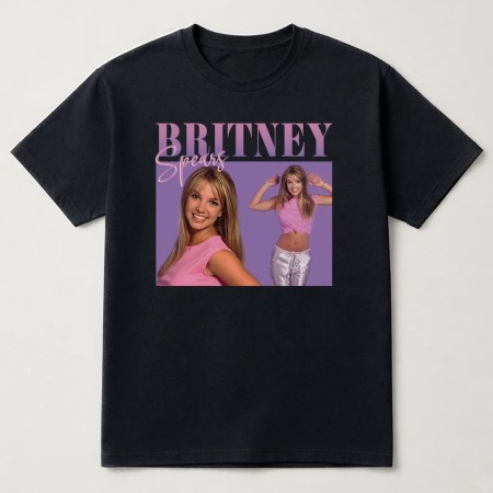 Britney Spears Vintage T Shirt, Britney Spears 90's T Shirt Black