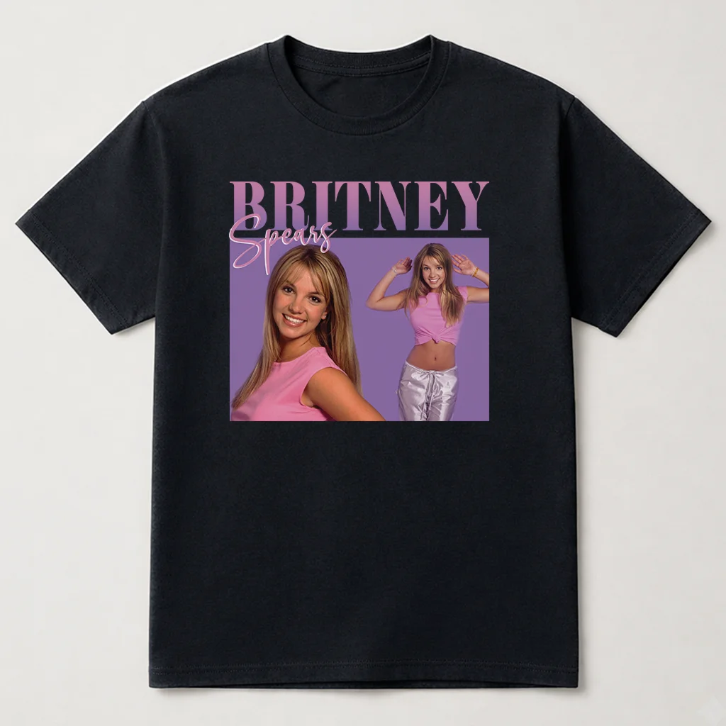 Britney Spears Vintage T Shirt, Britney Spears 90's T Shirt Black