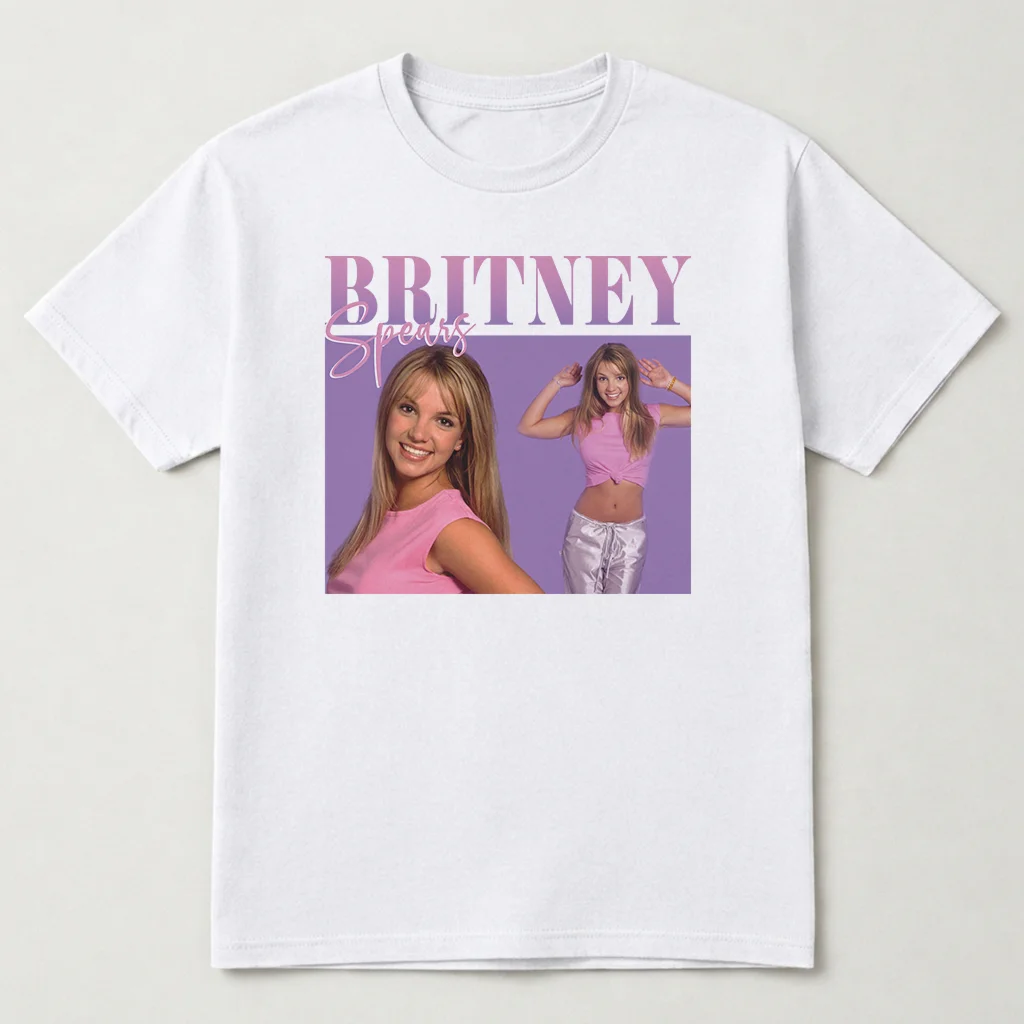 Britney Spears Vintage T Shirt, Britney Spears 90's T Shirt White