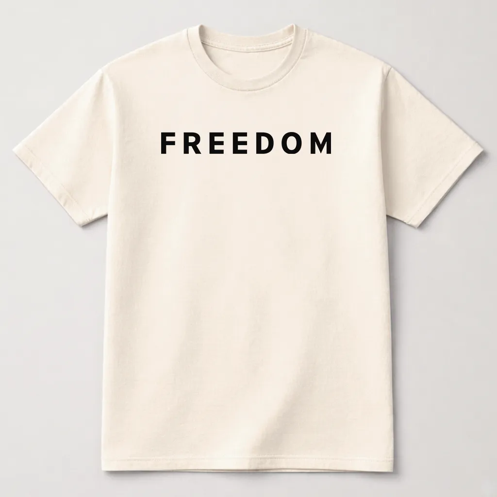 Charlie kirk Freedom Graphic T-Shirt Natural