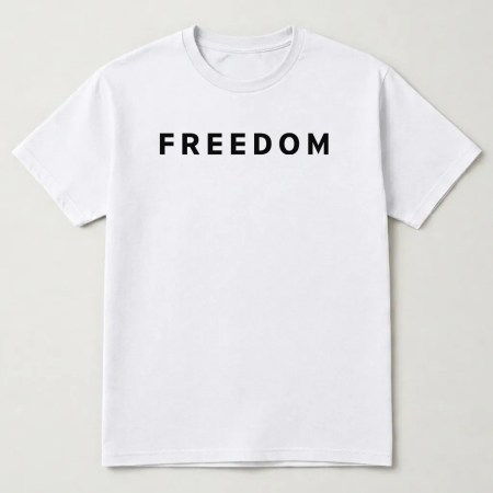 Charlie kirk Freedom Graphic T-Shirt White