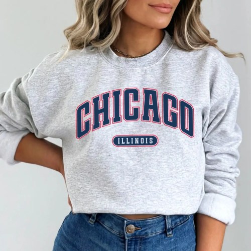 Chicago Sweatshirt In Ash Color 3