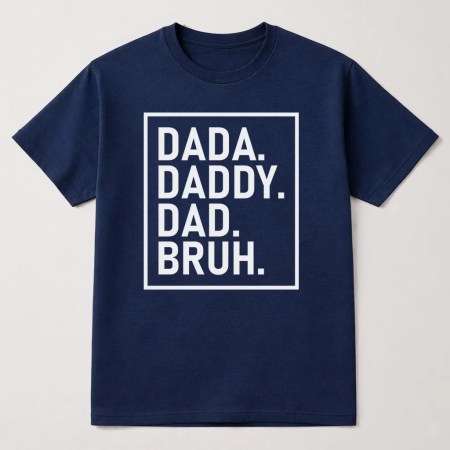 Daddy T Shirt, Dad T Shirt, Father's Day T Shirt, Gift For Dad Navy