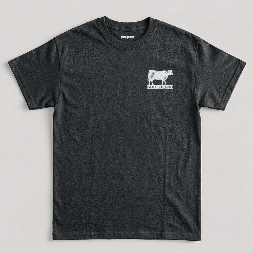 Dark Heather Oliver Anthony Goochland Cow Graphic T-Shirt
