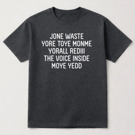 Don't Waste Your Time On Me T-Shirt, You're Already The Voice Inside My Head Graphic Tee Dark Heather