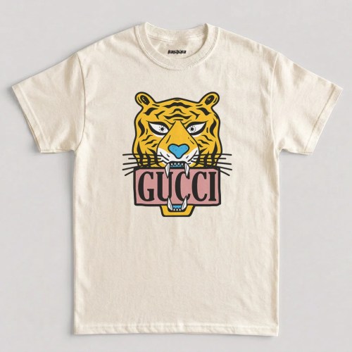 Gucci Tiger T-Shirt, Trending Gucci With Tiger T-Shirt For Women In Natural Color