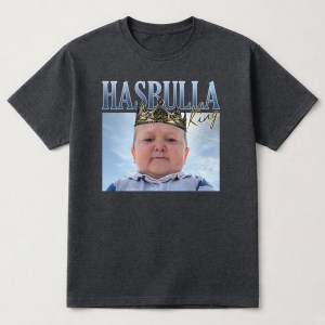 Hasbulla T Shirt, King Hasbulla With Crown T Shirt, Funny Shirt