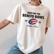 Here for the Benito Bowl T-Shirt, Bad Bunny Super bowl 2026 Halftime Show Tee