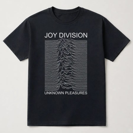 Joy Division T Shirt, Joy Division Unknown Pleasures Unisex T shirt Black