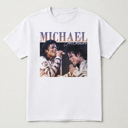 Michael Jackson T Shirt, Michael Jackson Vintage T-Shirt, Unisex Tee White