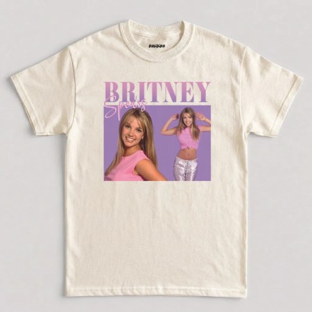 Natural Britney Spears Vintage 90's Graphic T-Shirt