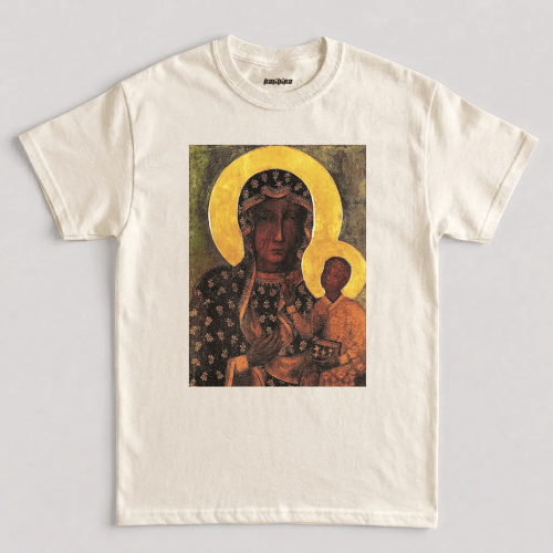 Natural Christian Black Madonna Faith Vintage Graphic T-Shirt