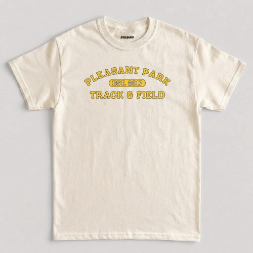 Natural Pleasant Park Track And Field 2017 Graphic T-Shirt Natural Pleasant Park Track And Field 2017 Graphic T-Shirt