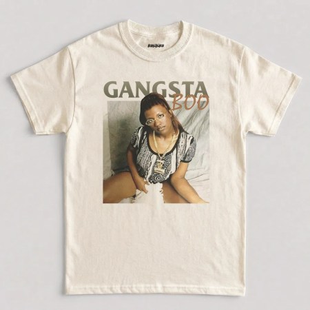 Natural Rip Gangsta Boo Lola C. Mitchell Vintage Graphic T-Shirt