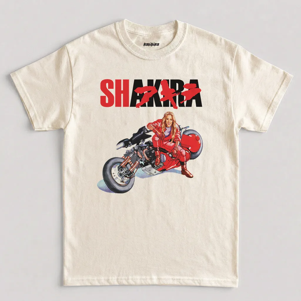 Natural Shakira Akira Funny Graphic T-Shirt