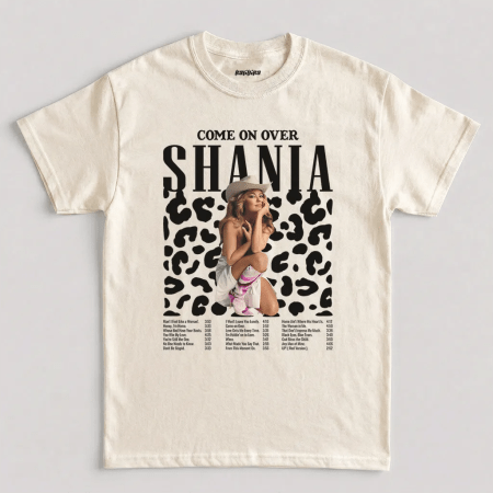 Natural Shania Twain Come On Over Tour Graphic T-Shirt