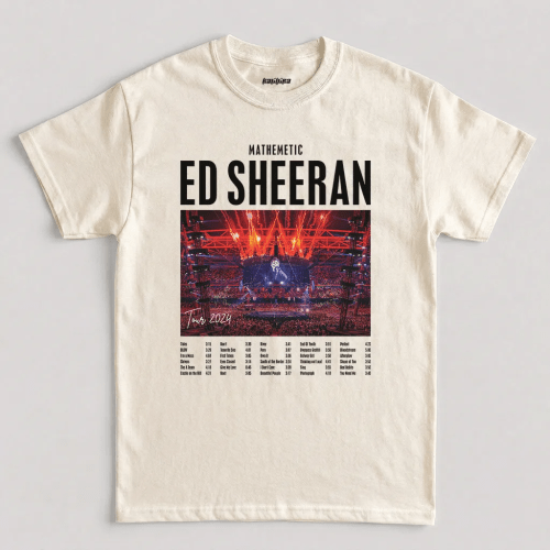 Naturlal Ed Sheeran Mathematics Concert Tour Graphic T-Shirt