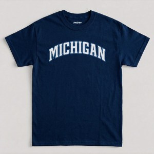 Michigan Graphic T-Shirt, Retro Collegiate Michigan Pride Tee