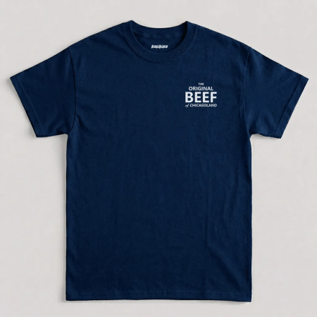 Navy The Original Beef Of Chicagoland T Shirt, Richie The Bear Graphic Tee
