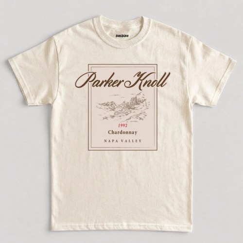 Parent Trap Parker Knoll Chardonnay Napa Valley Graphic T-Shirt in Natural Color Parent Trap Parker Knoll Chardonnay Napa Valley Graphic T-Shirt in Natural Color