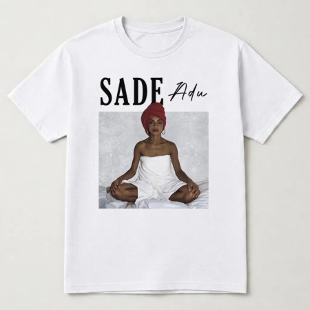 Sade Iconic Shirt, Sade T Shirt, Sade Adu Graphic Tee, Sade Adu Tee White