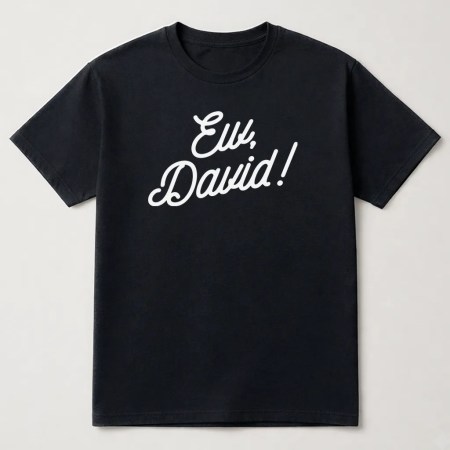 Schitt's Creek Ew David Funny Graphic T-Shirt Black