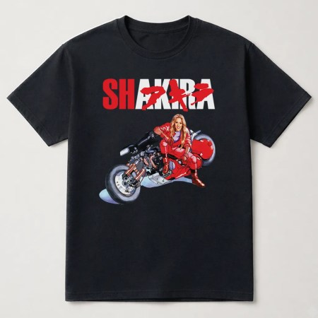 Shakira Akira T Shirt, Akira Shirt, Shakira Bike T Shirt, Funny Tee Black