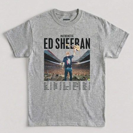 Sport Grey Ed Sheeran Tour Graphic T-Shirt