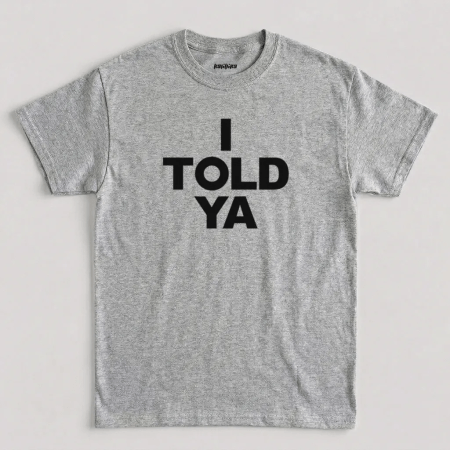 Sport Grey I Told Ya Zendaya and JFK Jr Challengers Movie T Shirt
