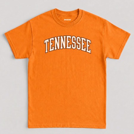 Tennessee Graphic T-Shirt, Retro Collegiate Tennessee State Pride Tee in Tennessee Orange Color