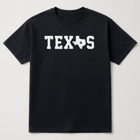 Texas Map T Shirt, Texas T-Shirt, Texas State Graphic Tee Black