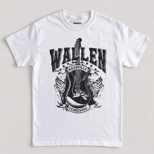 Wallen Nashville Tennessee Graphic T-Shirt, Still The Problem Tour 2026 Fan Tee in White
