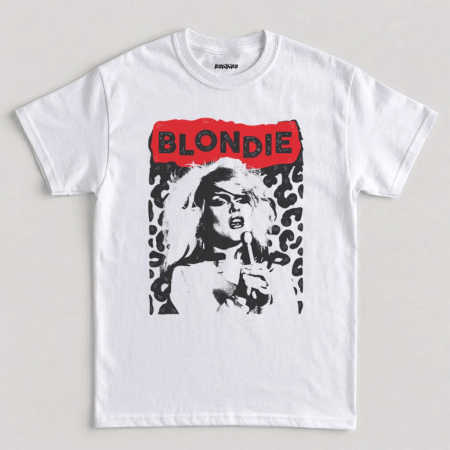 White Blondie Debbie Harry Atomic Vintage Graphic T-Shirt