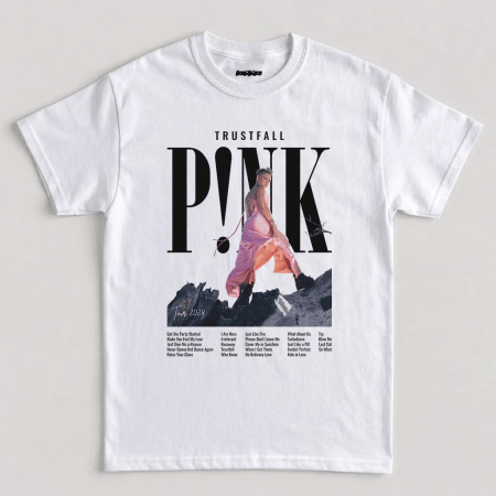 White Pink Trustfall Summer Carnival Tour Unisex T-Shirt