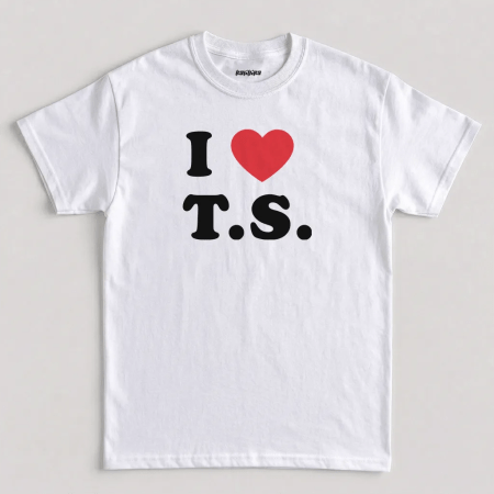 White Tom Hiddleston I Love TS T-Shirt